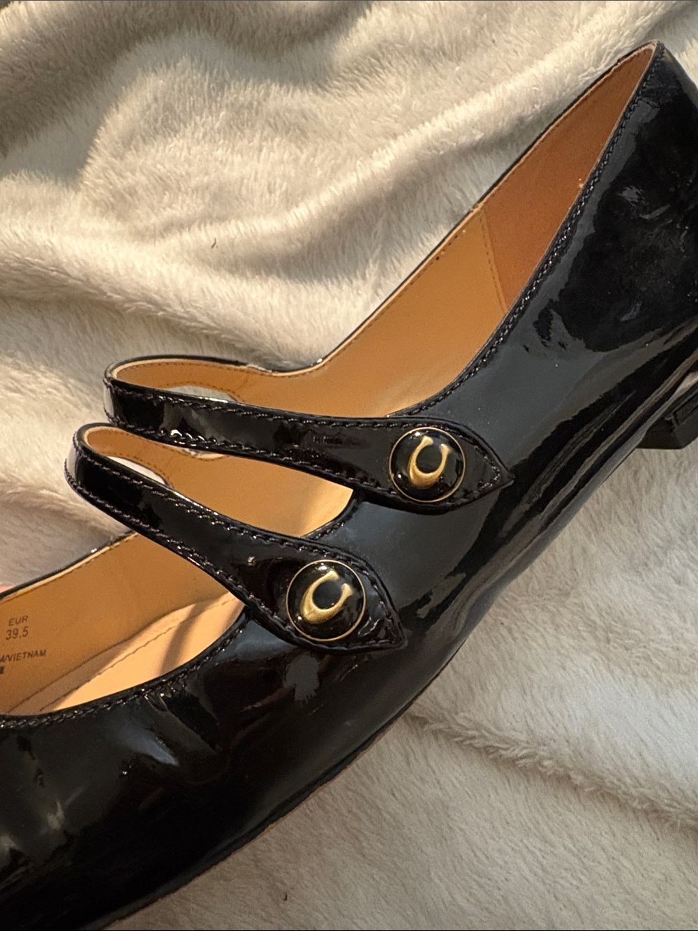 Coach size 9 Patent Leather Mary Jane Flats - Picture 6 of 8